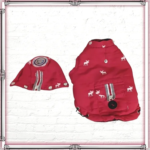 Luv Gear Cold Alert Small Dog Fleece Lined Hooded Vest - Picture 2 of 12